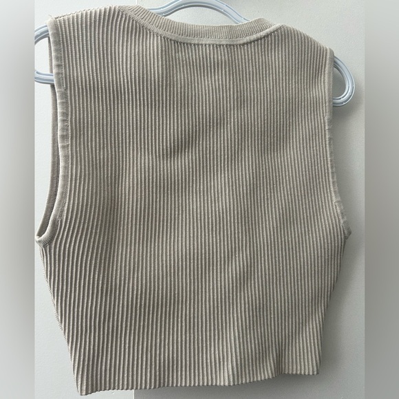 Babaton Ribbed Knit Tank - Cream Tan - Picture 2 of 2